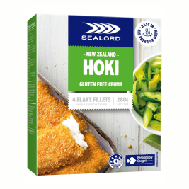 Sealord Hoki Gluten Free Crumb Fillets (280g)