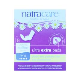 Natracare Org Ultra Ext Long Wings Pad x12 (Pc)