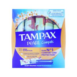 TampaxPearlCompakSuper Tampons Applicator 18X