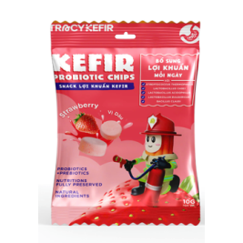 Snack Lợi Khuẩn Vị Dâu Kefir (10g)