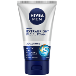 Nivea Men Facial Foam Extra Whitening (100g)