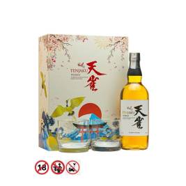 Gift Box Tenjaku Japanese Blended Whisky 40% 700ml (1 Tenjaku Whisky, 2 glasses, 1 papper bag)
