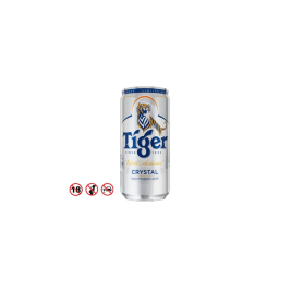 Tiger Crystal Beer 4.6% ABV Can (250ml)