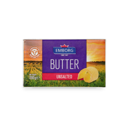 Emborg Butter, unsalted, 82% fat 200g