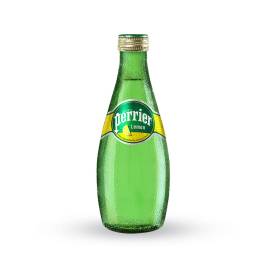 Nước Giải Khát Sản Xuất Từ Nước Khoáng Perrier Hương Chanh Vàng Dạng Chai Thủy Tinh 330 Ml