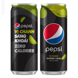 Nước ngọt Pepsi không calo vị chanh lon ,320ml