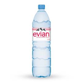NƯỚC KHOÁNG THIÊN NHIÊN KHÔNG GA HIỆU EVIAN 1.5L