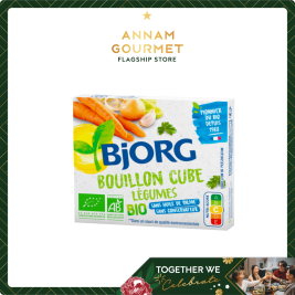 Viên súp vị rau quả Bouillon cube Légumes hiệu Bjorg 72g