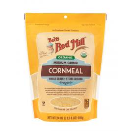 Bắp hạt hữu cơ nguyên cám xay mảnh Organic Medium Grind Corn Meal hiệu Bob’s Red Mill 680g
