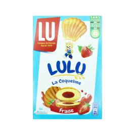 Bánh Quy Nhân Dâu La Coqueline Fraise Hiệu Lu 165g