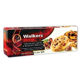 Bánh quy sô cô la hạt dẻ hiệu Walkers - Walkers Choc Chunk & Hazelnut