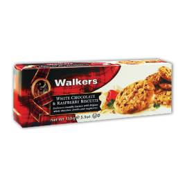 Bánh quy sô cô la trắng và phúc bồn tử hiệu Walkers - Walkers White Choc & Raspberry