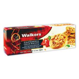 Bánh quy vị kem Dâu hiệu Walkers - Walkers Strawberry & Cream