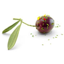 Cast., Black, Olives, Marinated, Hot, Spices, (g)