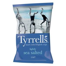 Khoai tây chiên Tyrrells - Lightly sea salted hand cooked crips