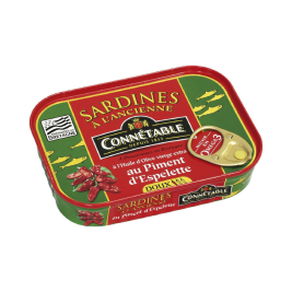 CÁ MÒI KIỂU CỔ ĐIỂN VỚI ỚT ESPELETTE (115G)