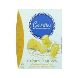 Bánh Crêpe Fourrées Vị Phô Mai Cheddar & Hạt Óc Chó Cheddar & Saveur Noix Hiệu Gavottes 60g