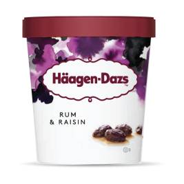 Haagen Dazs Rum Raising Pint 473ml