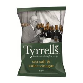 Khoai tây chiên Tyrrells - Sea salted and cider vinegar hand cooked crips