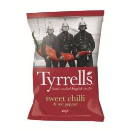 Khoai tây chiên Tyrrells Sweet Chilli and Red pepper hand cooked crips