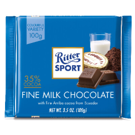Ritter Sport Extra Fine Milk 100g