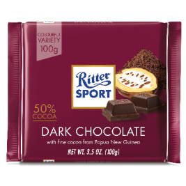Socola Đen 50% Cacao Ritter Sport (100g) - F122071