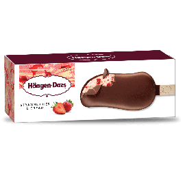 Kem Haagen Dazs vị Dâu Tây và kem 80ml