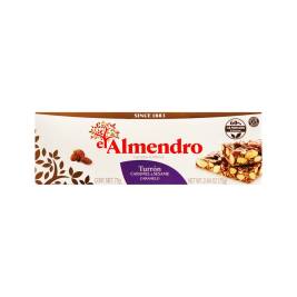El Almendro Almond Caramel Turron With Sesame Seeds, Box 75g
