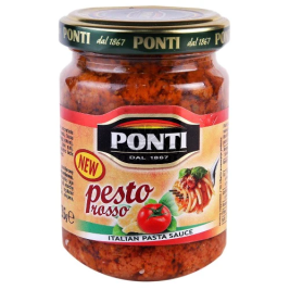 Sốt Pesto rosso hiệu Ponti 135g