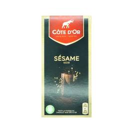 Sô Cô La Đen Nhân Hạt Mè Sésame Noir Hiệu Côte D'Or 100g