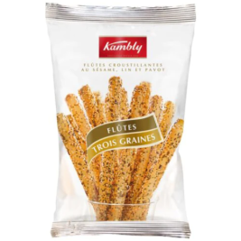 Bánh Que Flutes Trois Graines Hiệu Kambly 125g