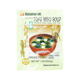 Súp miso đậu nành & đậu hũ ăn liền hiệu Hanamaruki 30g