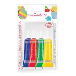 Màu Thực Phẩm Dạng Lỏng 4 Màu Scrapcooking 40g