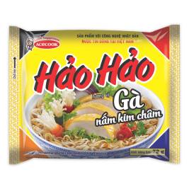 Hao Hao Chicken & Enokitake Flavor Instant Noodles (72g)