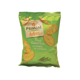 Bánh bắp vị hương thảo Apéritif Mini Galettes de Mais au Romarin hiệu Primeal 50g