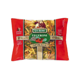 MÌ VEGERONI SPIRALS HIỆU SAN REMO NO.121 (375G)