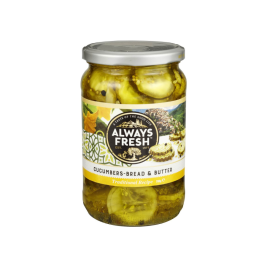 Dưa Chuột Cắt Lát Ngâm Cucumbers-Bread & Butter Hiệu Always Fresh 700g
