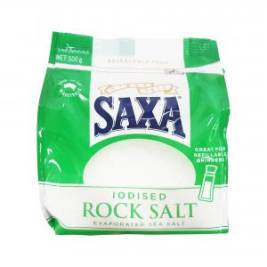 Muối hạt Natural Salt Rock hiệu Saxa 500g