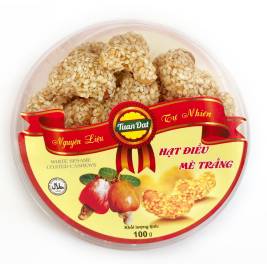 TD Hạt điều phủ mè trắng  100g