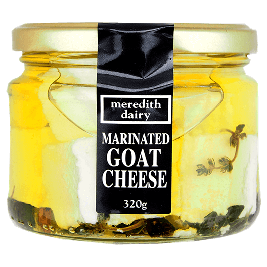 Phô mai dê ngâm dầu oliu Meredith Dairy (320g)