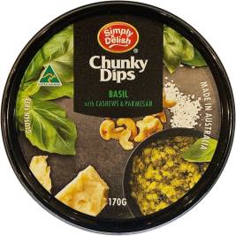 Simply Delish Basil, Cashew, Parmesan 170g