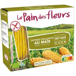 Bánh bắp hữu cơ Organic Corn Crispbread hiệu Le Pain des Fleurs 125g