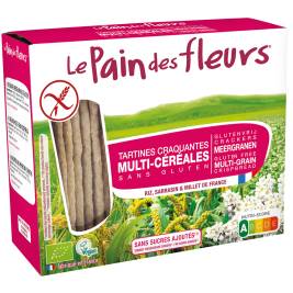 Bánh ngũ cốc hữu cơ Tartines Bio Craquantes Multi-Céréales hiệu Le Pain des Fleurs 125g