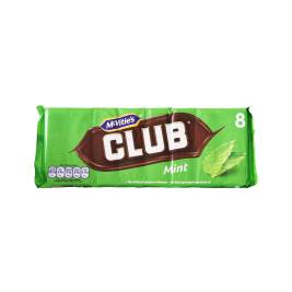 Bánh quy sô cô la vị bạc hà McVitie's Club Mint 176g