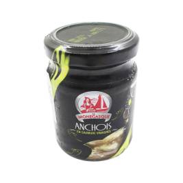 Cá cơm ngâm nước muối cô đặc và dấm Anchois En Saumure Vinaigrée hiệu La Monegasque 130g