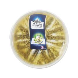 Cá cơm ướp tỏi và mùi tây Anchois Marines À L'Ail et Persil hiệu hiệu Vanelli 1000g
