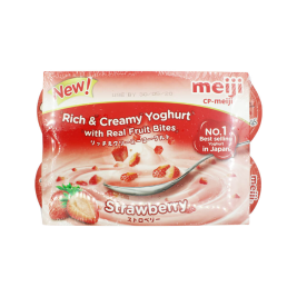 Meiji Pasteurized Milk Strawberry (200ml)