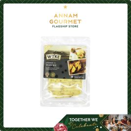 Phô Mai Cheddar Và Tiêu Đen Cắt Lát Wyke Farms 160g