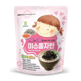 Binari Seasoned Seaweed Shrim, Anchovy  50g