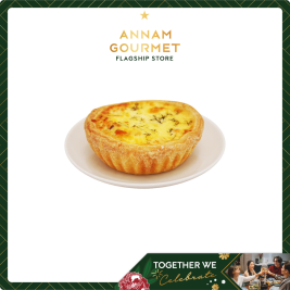 Bánh Tart mặn Tự Làm Cá Hồi Xông Khói Tỏi Tây